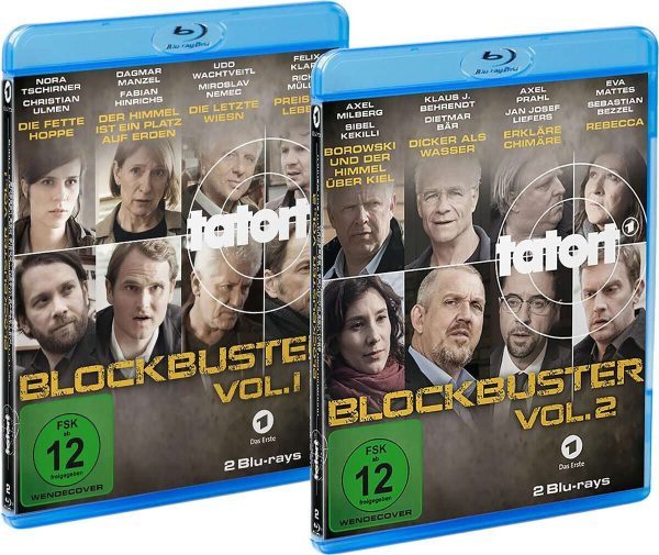 Tatort Blockbuster Vol 1 und Vol 2 - 8 Spielfilm Highlights Blu-ray