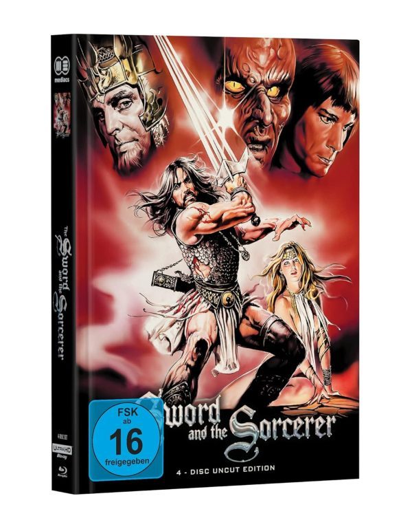 TALON IM KAMPF GEGEN DAS IMPERIUM (The Sword and the Sorcerer) 4-Disc wattiertes Mediabook Cover C (1 x 4K UHD + 2 x Blu-ray + 1 x DVD) Uncut C